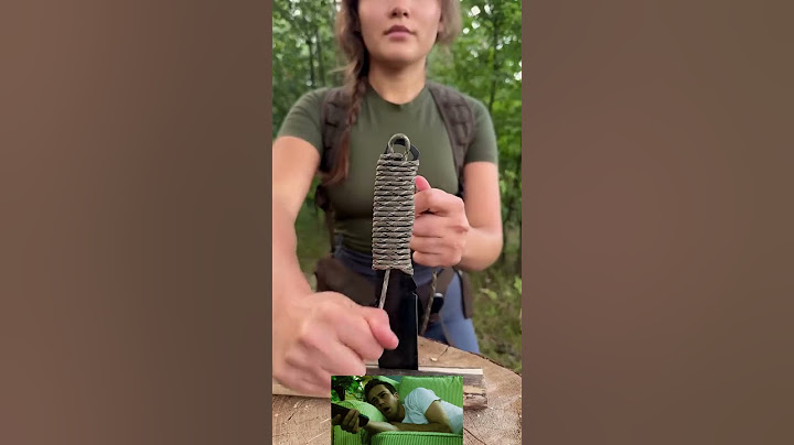Her Survival skills will Fry 🔪 #camping #survival #bushcraft #outdoors #lifehack