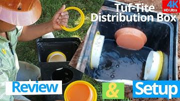 Septic System Distribution Box Review and Setup  (Tuf-Tite 4 Hole) Distribution Box Setup & Review