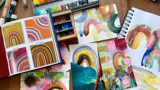 Daily art inspiration from a Canadian artist, inspired by rainbows, and words.