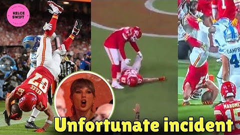 Taylor Swift barst in tranen uit na de pijnlijke val van Travis Kelce tijdens Chiefs vs Lions