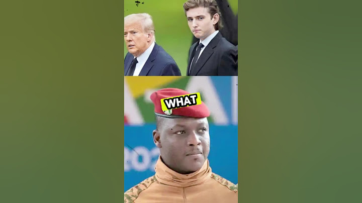 Barron Trump Snubs Trump and Congratulates Ibrahim Traore While Praising Burkinabes