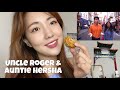 Korean Reacts To: Uncle Roger & Auntie Hersha in Chinatown + MUKBANG