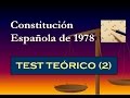 Test teórico: Constitución Española de 1978 (2)
