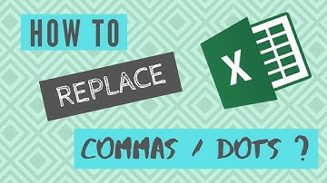 EXCEL TIPS | How to replace commas with dots in Excel?