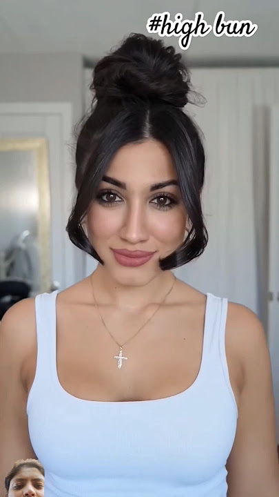 high bun #buntricks #hairstyle #bun #highbun #hairtutorial #youtubeshorts #shorts #short #lowbun #yt