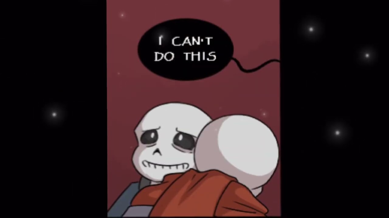 Papyrus And Sans Hug Sad Handplates Comic Dub Edit❤️