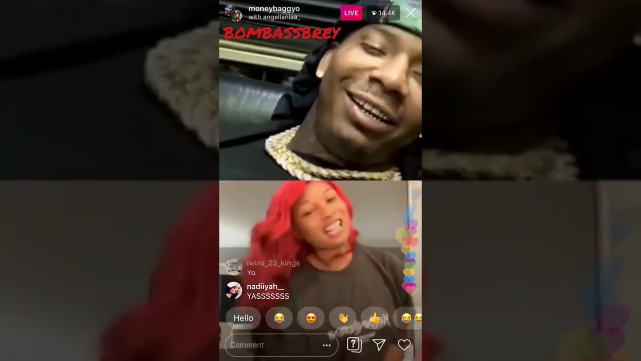 Megan Thee Stallion & Moneybagg Yo On IG Live YouTube