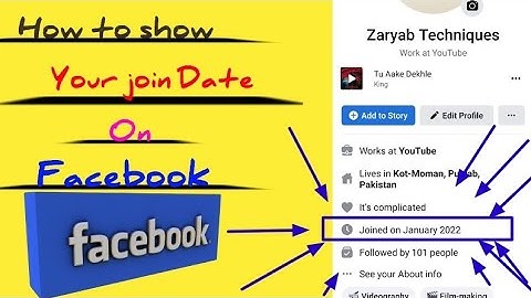 How to show your joining date on Facebook || Facebook join Date Setting !!