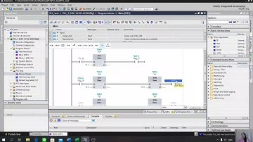 การใช้โปรแกรม TIA V15 โดยประยุกต์ใช้คำสั่งTimer ในการควบคุมการเปิดปิดของมอเตอร์