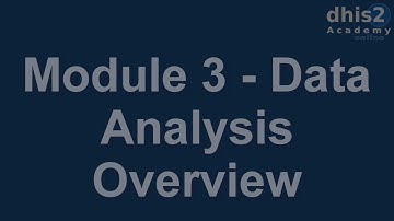 Module 3 - Session 1 - Data Analysis Intro