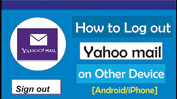 Como sair de todos os dispositivos do Yahoo?