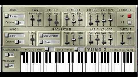 YUNO 2 SYNTH by MIK OF DENMARK 2003 /  GTG SYNTHS