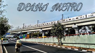 Delhi Metro Blue Line .Akshardhaam Station ( Dwarka to Noida )