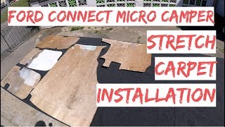 Ford Connect Micro Camper Conversion Carpeting Ply & Headlining Panels