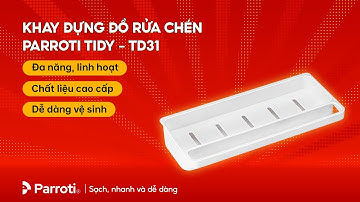 Giỏ đựng đồ rửa chén cao cấp, khay đựng miếng rửa bát, có khay chứa nước - Parroti Tidy - TD31