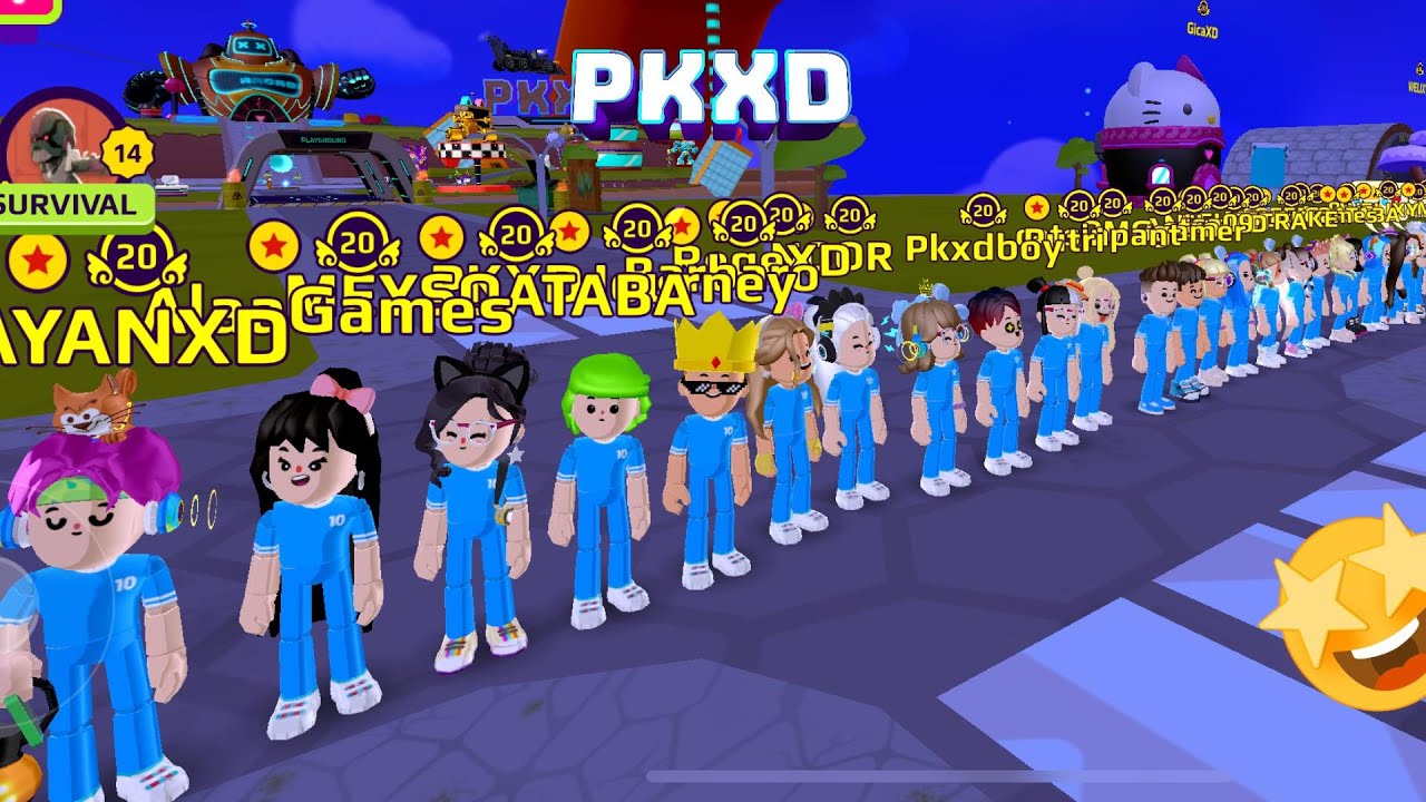 PK XD - Meeting the creators, playing squid - game channel Vlada Best