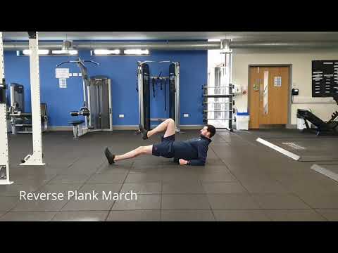 Reverse Plank March