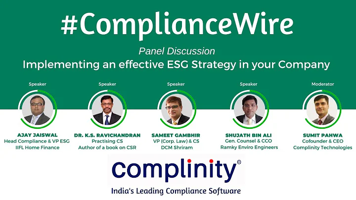Implementing an effective ESG Strategy in your Company #ComplianceWire