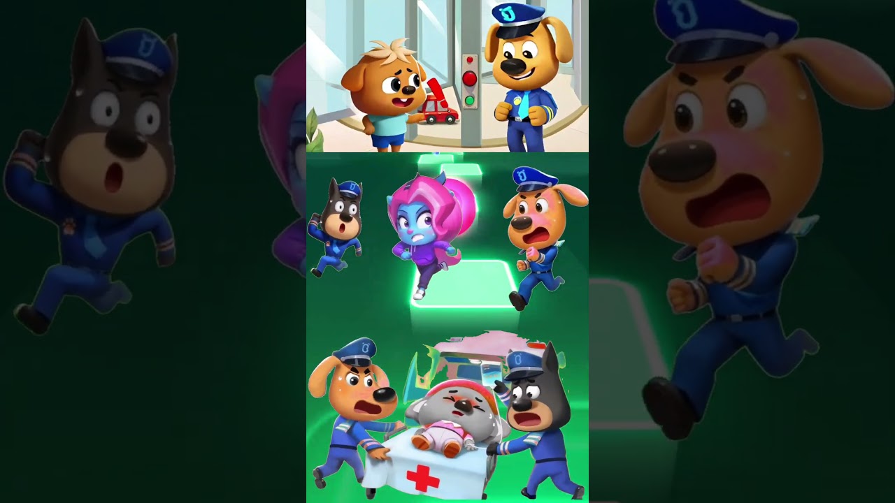 Sheriff labrador 🆚️ Sheriff baby cover Tiles Hop music Coffin Dance 