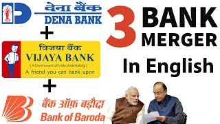 Bank Merger of Bank of Baroda, Dena Bank and Vijaya, Amalgamation of 3 banks, Current Affairs 2018