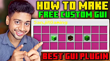 How To Make Custom GUI in Minecraft Server | RxMenu Plugin Tutorial | Best Custom GUI Plugin