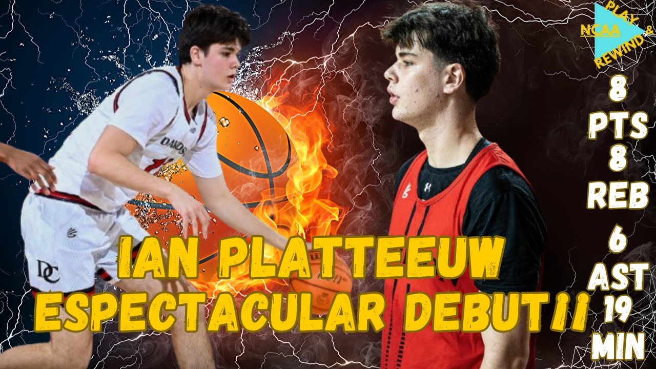IAN PLATTEEUW ESPECTACULAR DEBUT EN LA NCAA - Highlights vs Bowling ...