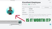 roblox bloxburg excellent employee gamepass review youtube