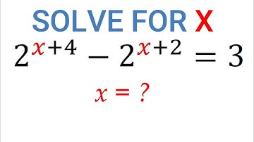 Solve This and Find the Value of X | Exponential Problem