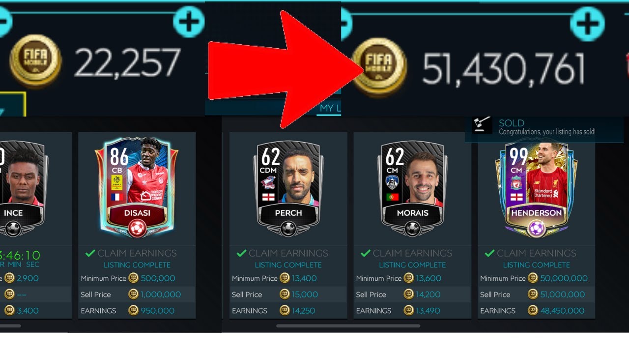 HOW TO GET 50 MIL COINS IN 40MINS!! + HUGE GIVEAWAY / FIFA MOBILE 20