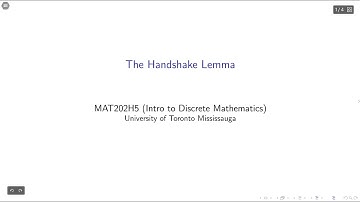 MAT202: Handshake Lemma