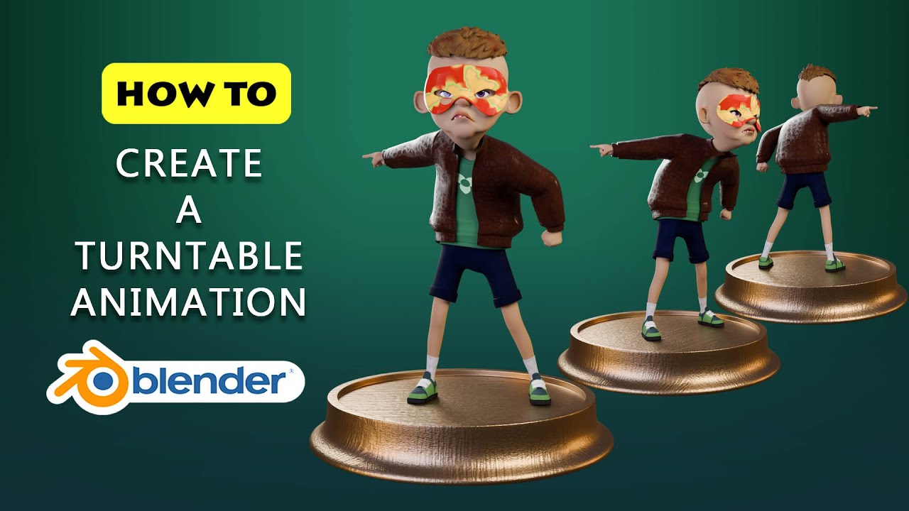 How To Create Turntable Animation In Blender - YouTube