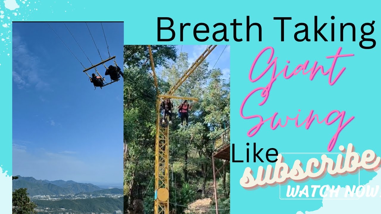 Giant Swing 🎡 Breath taking 🫣🥶 Swing in Mussoorie Uttarakhand (UK) bholekinagri uttarakhand