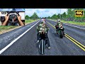 Kawasaki ninja h2r  kawasaki ninja h2  the crew 2  logitech g29 gameplay