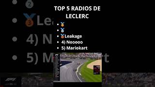 TOP 5 RADIOS LECLERC #f1 #formule1 #formula1 @charles_leclerc #charlesleclerc #cl16 #viralshorts