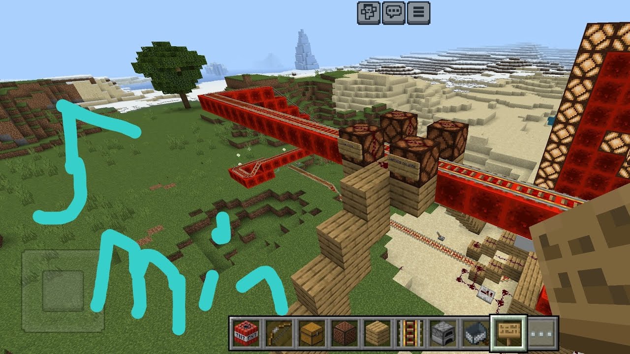 Minecraft Random Cross how to make level crossing in Minecraft - YouTube