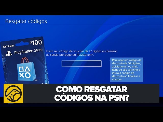 Como resgatar um código de voucher da PlayStation Store