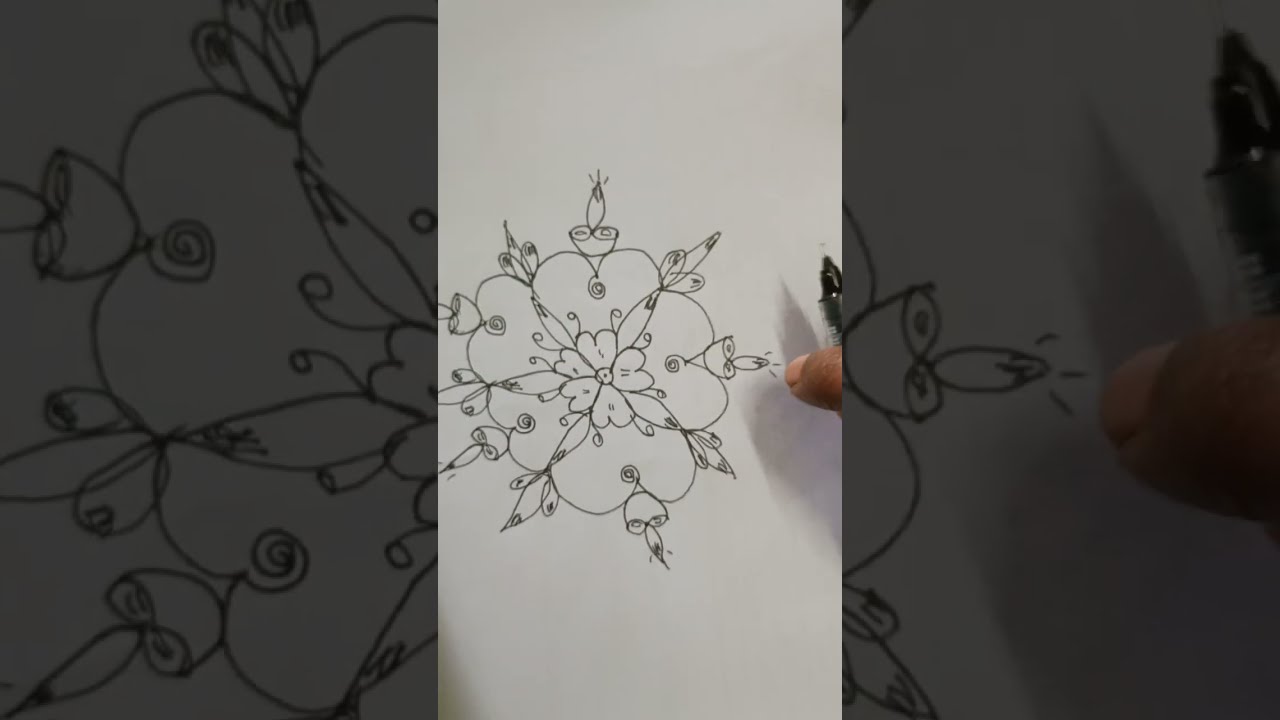 Simple and easy kolam🌹rangoli kolam❤️pongal kolam 🌹kolangal🌹kolam with dots @saikavikolam