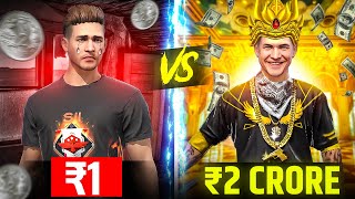 1 Vs 2 Crore Ff Id Garena Free Fire
