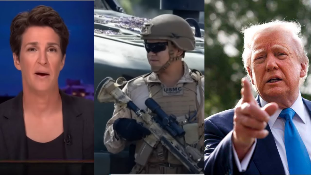 'Not about crime': Maddow CRACKS OPEN Trump's real motives in deploying the National Guard to D.C.