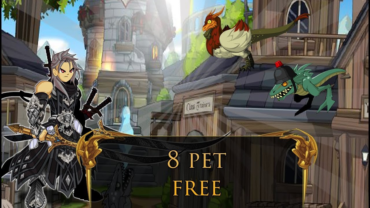 AQW || 8 Free pet For Free Player 2019