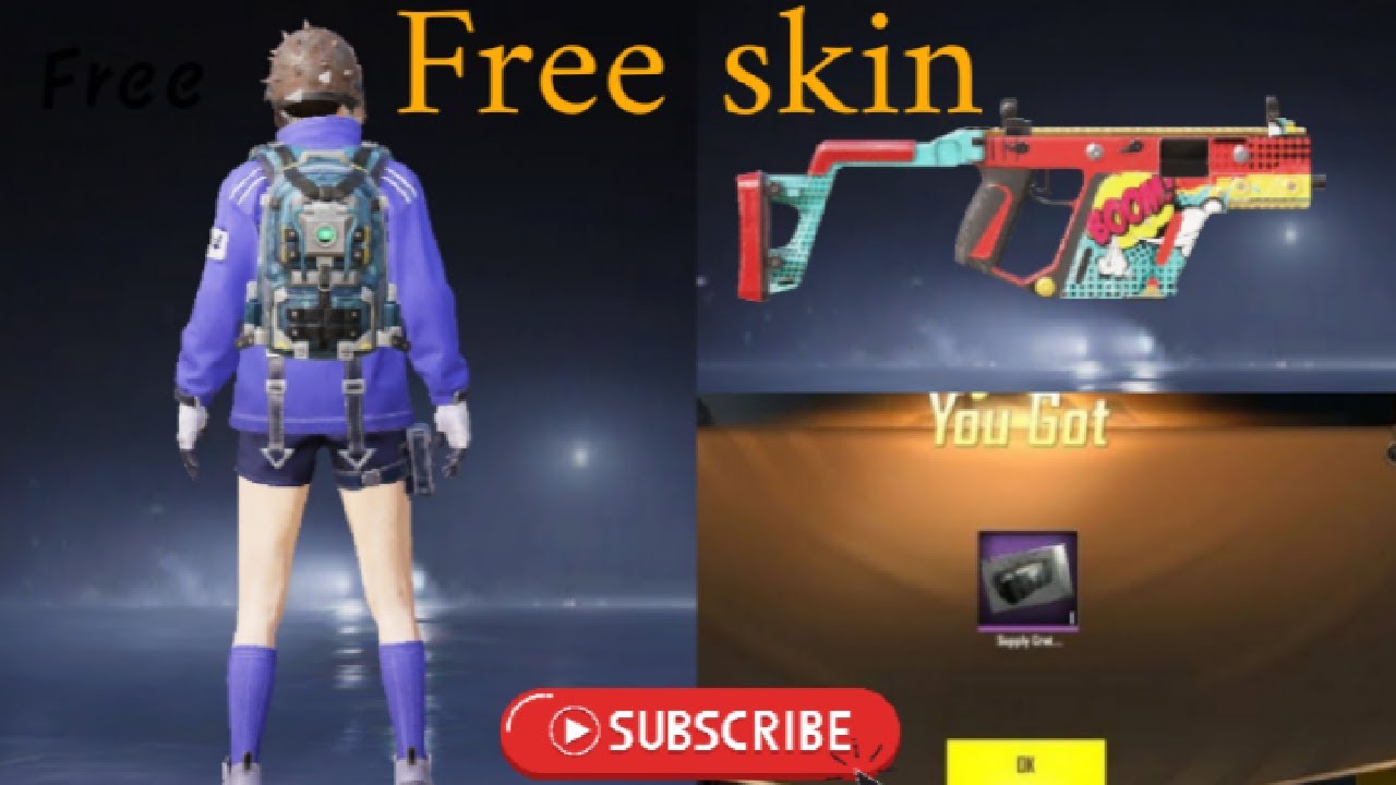 How to get free gun skins in BGMI/ BGMI new events/permanent gun skins ...
