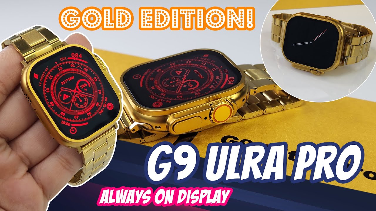 G9 Ultra PRO Gold Color Edition Smart Watch Series 8 Smartwatch