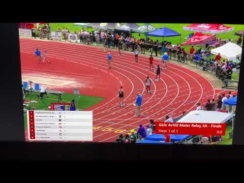 Mattisyn Mott 8th Grade 4x100 State Title (Cornerstone Schools of Alabama) Alabama 2A State Title