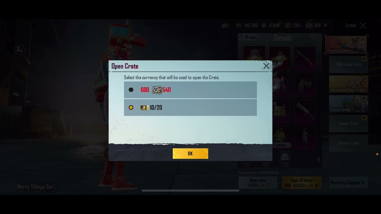 PREMIUM CRATE LUCKY SPIN 😍😍