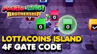 Mario & Luigi: Brothership - Lottacoins Island 4F GATE CODE Solution