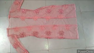Crop top shrug/ NET ka jacket / Indo Western dress/shrug cutting and stitching full video/ screenshot 5