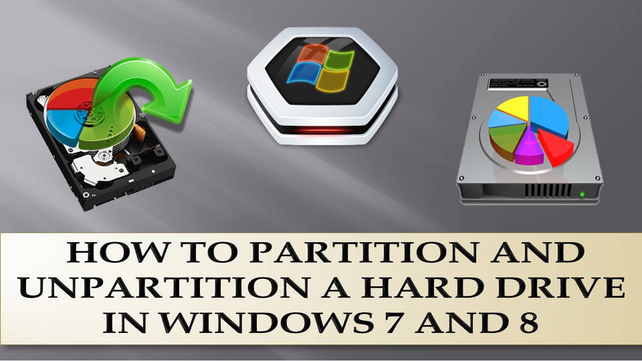 How to Partition a hard drive in windows 7 ,8 & Vista? - YouTube