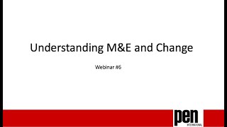 Webinar #6: Monitoring and Evaluation
