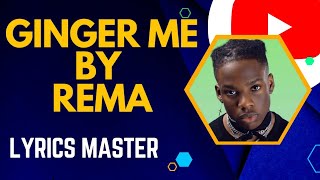 GINGER ME LYRICS