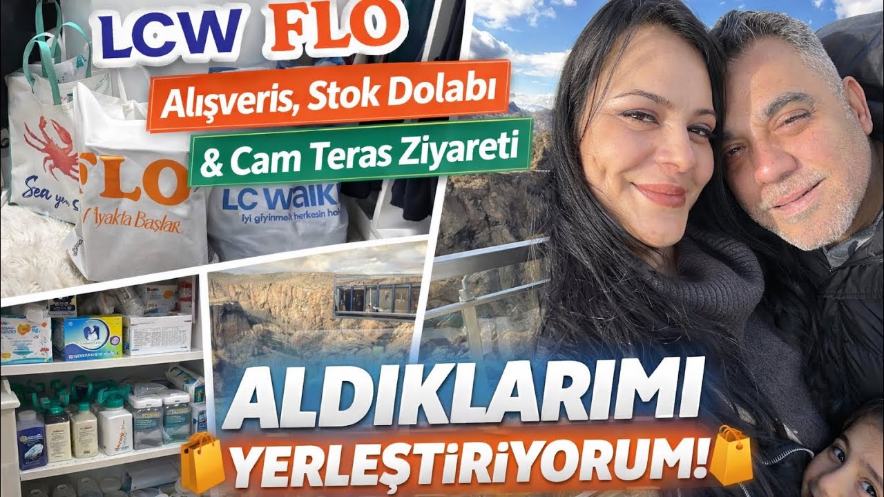 Geziden alışverişe 🛍️🌿 | LCW & FLO Gratis eve, Stok Dolabı ve Ihlara vadisi  Cam Teras ziyareti 🌸